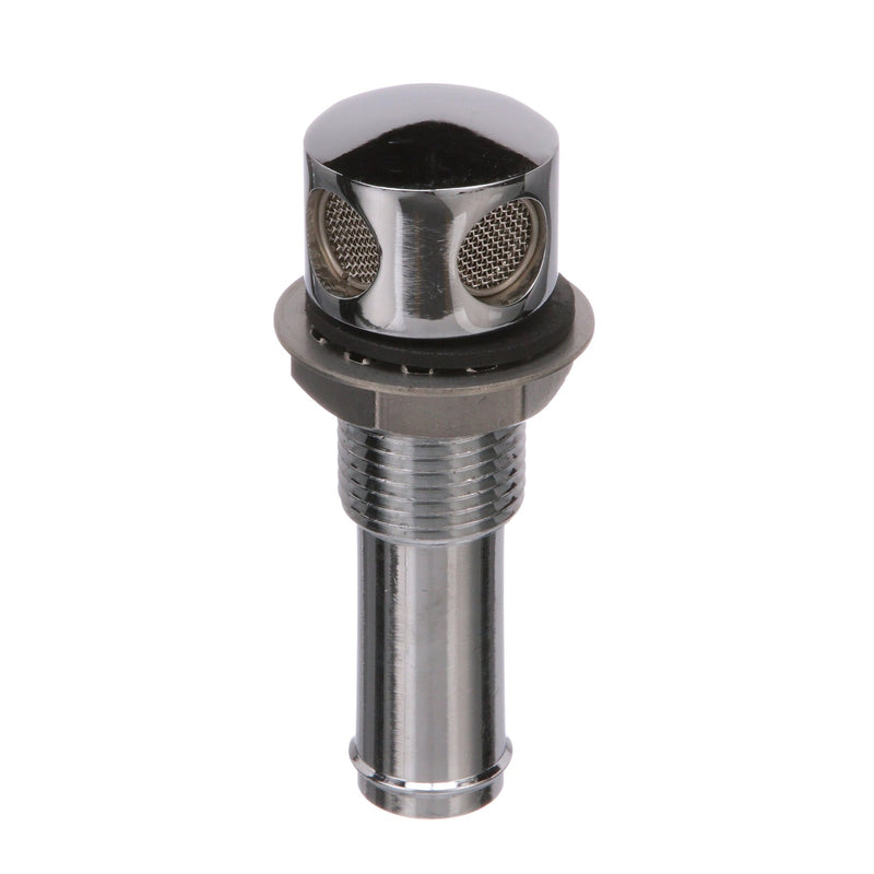 Seachoice Thru Hull Fuel Tank Vent, Chrome-Plated Brass, 5/8 in.