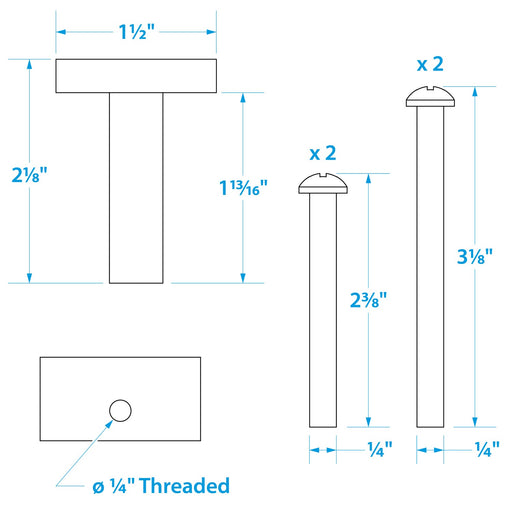 Seachoice 28071 Mounting Bolt and Isolator Kit for Motorguide Trolling Motors, Stainless Steel Screws