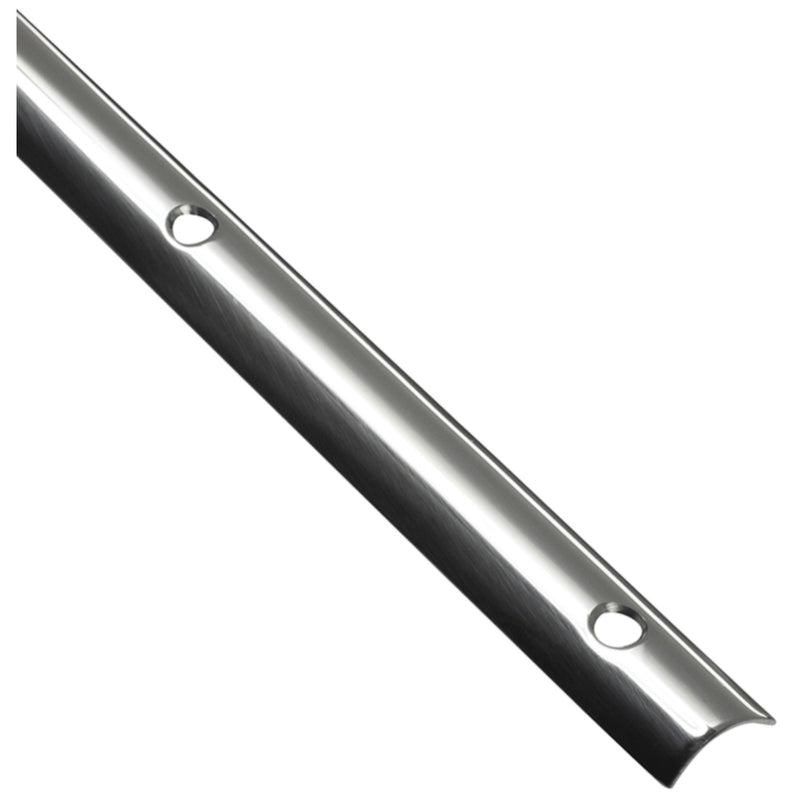 Seachoice 29401 Stainless Steel Hollow Back Rub Rail, 3/4"W x 12' L, .062 Ga.