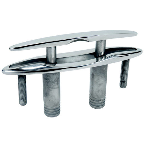 Seachoice 30042 316 Cast Stainless Steel Pull Up Cleat w/ Studs, Flush Mount, 5" long