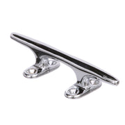 Seachoice Hollow Base Yacht Cleat, Chrome-Plated Cast Brass, 8 In. Long