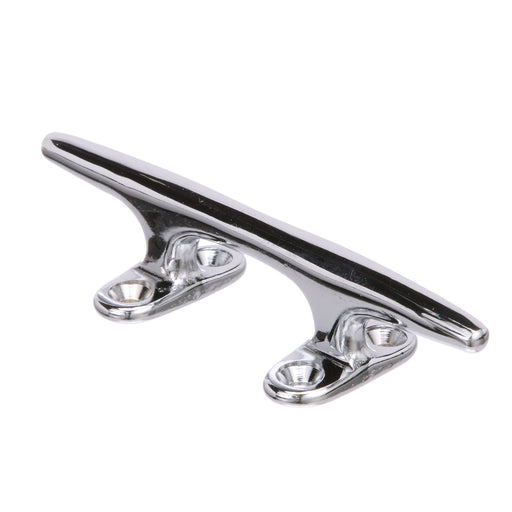 Seachoice Hollow Base Yacht Cleat, Chrome-Plated Cast Brass, 8 In. Long