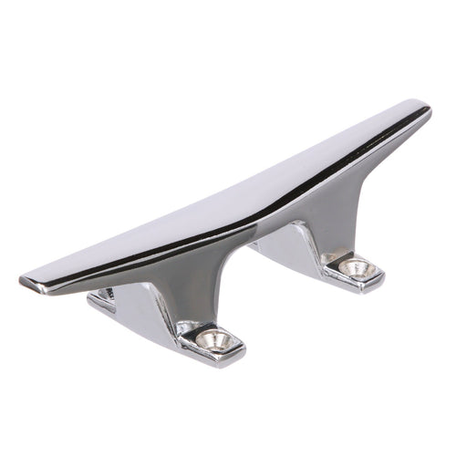 Seachoice 30571 Hollow Base Cleat, Chrome-Plated Zamak, 6 in. Long