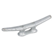 Seachoice Open Base Dock Cleat, Galvanized Gray Iron, 10 In.