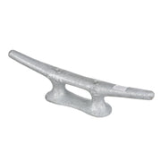 Seachoice Open Base Dock Cleat, Galvanized Gray Iron, 12 In.