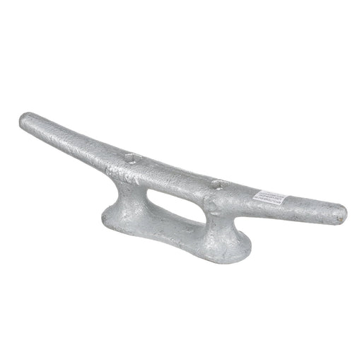 Seachoice Open Base Dock Cleat, Galvanized Gray Iron, 12 In.