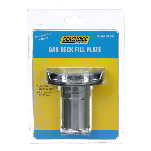 Seachoice Corrosion-Resistant Cast 316 Stainless Steel Deck Fill, Gas Fill w/ Cap