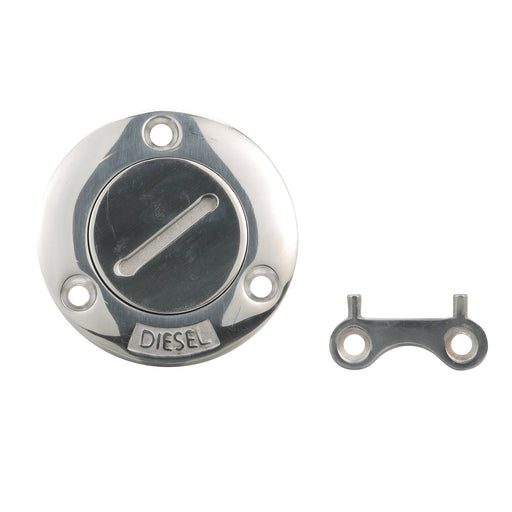 Seachoice Corrosion-Resistant Cast 316 Stainless Steel Deck Fill, Diesel Fill w/ Cap