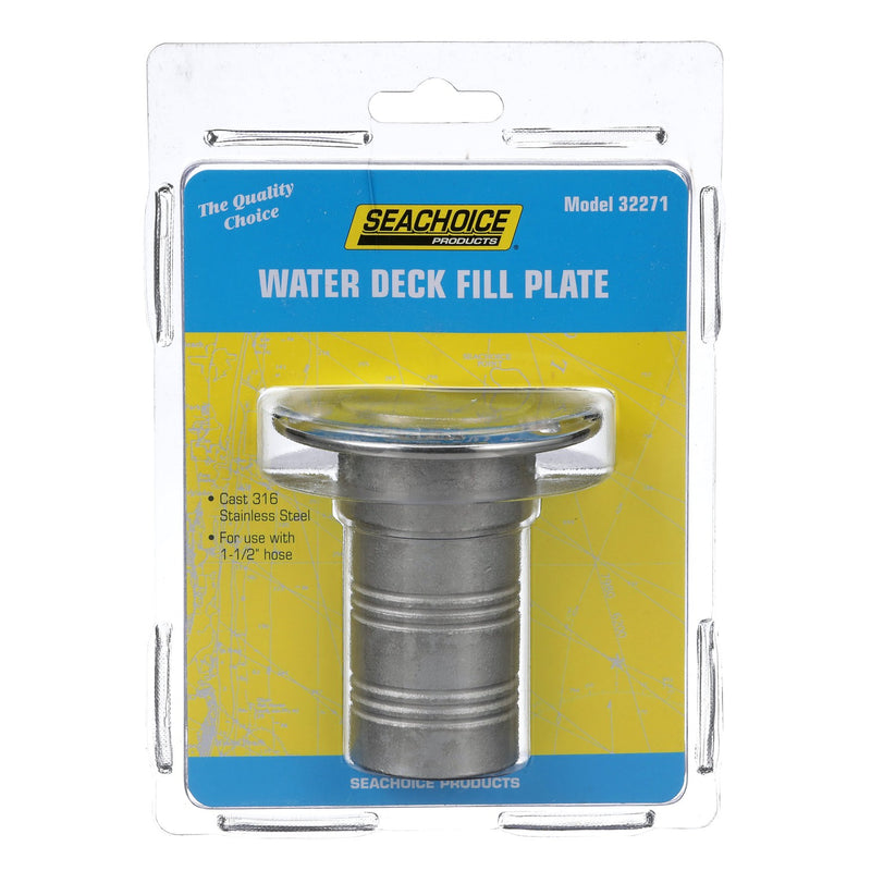 Seachoice Corrosion-Resistant Cast 316 Stainless Steel Deck Fill, Water Fill w/ Cap