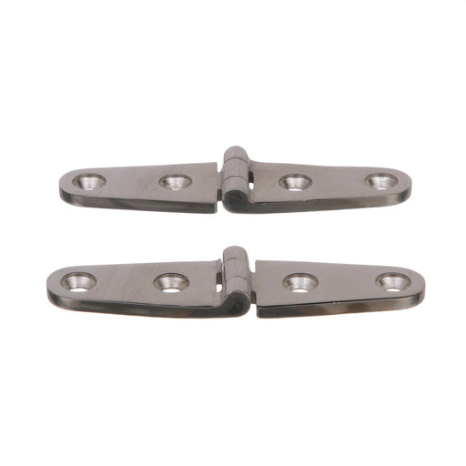 Seachoice Marine-Grade Strap Hinges, Polished 316 Stainless Steel, 4 in. X 1 in., Pack of 2