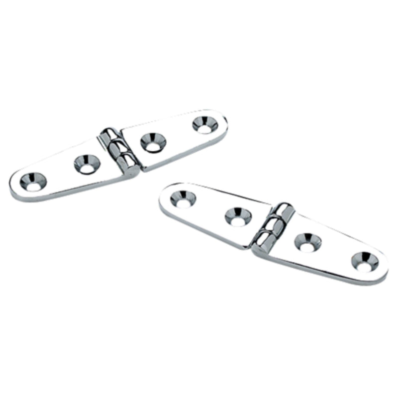 Seachoice Chrome Plated Brass Strap Hinges (1 Pair Per Pack)