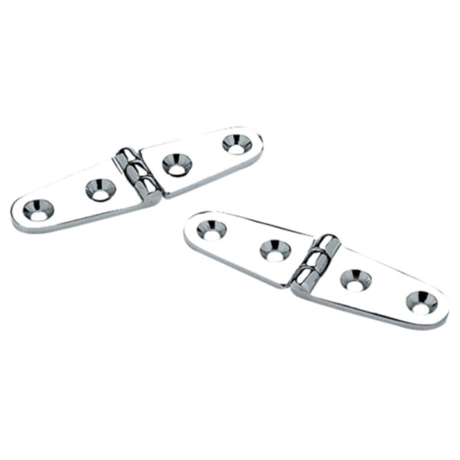 Seachoice Chrome Plated Brass Strap Hinges (1 Pair Per Pack)
