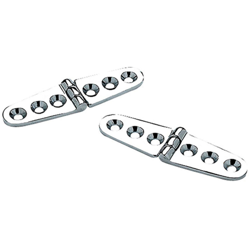 Seachoice Chrome Plated Brass Strap Hinges (1 Pair Per Pack)