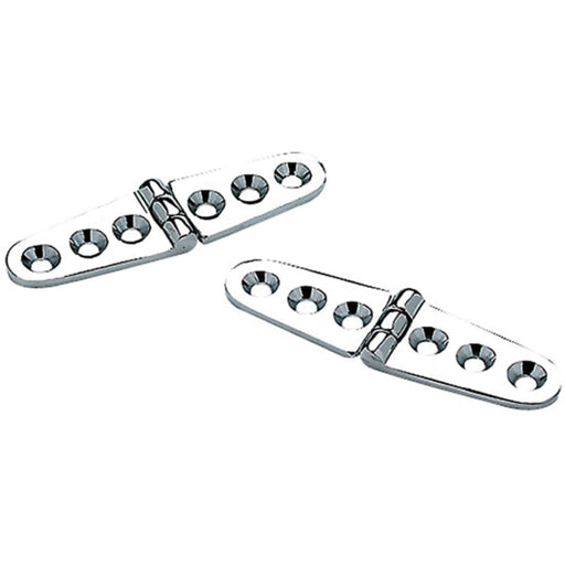 Seachoice Chrome Plated Brass Strap Hinges (1 Pair Per Pack)