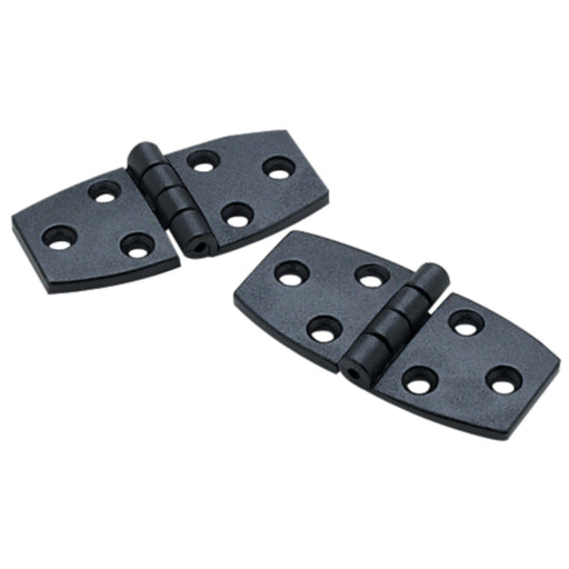 Seachoice 34141 Door Hinge, 2-3/4" x 1-3/8", Black Nylon , Pair