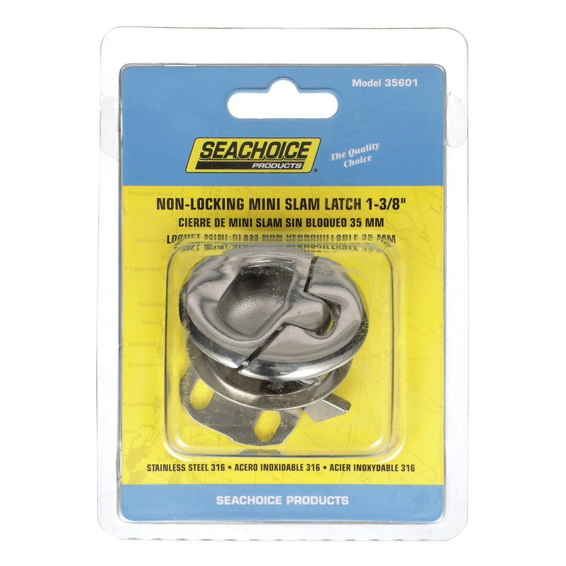 Seachoice Non-Locking Grand Slam Latch, 316 Stainless Steel, Mini Round 1-3/8 in., Watertight