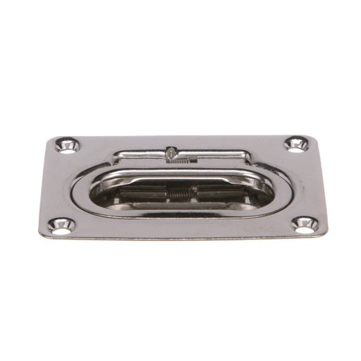 Seachoice Spring Loaded Flush Mount Hatch Handle, 304 Stainless Steel, 3 In. X 2-1/4 In.