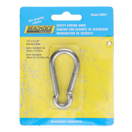 Seachoice Interlocking Spring Hook, 2.5 In. X 0.25 In., 240 Lb. Max Load