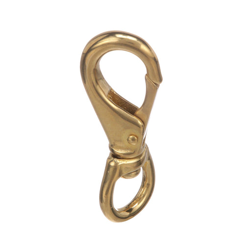 Seachoice Swivel Eye Snap, Cast Brass, Size #1, 3-1/4 In. Long, 5/8 In. ID Eye