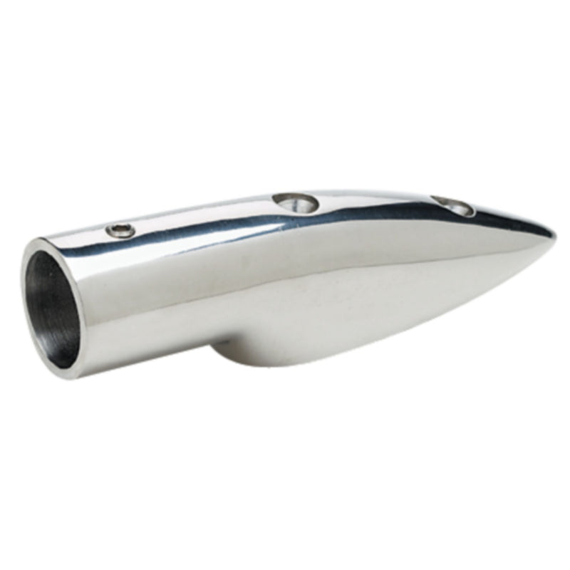 Seachoice 5.5 Degree Stainless Steel Rail End Fitting For 7/8" OD Tubing