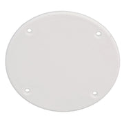 Seachoice 39601 Mounted Boat Plate Cover, Arctic White Finish, Up to 4 in.