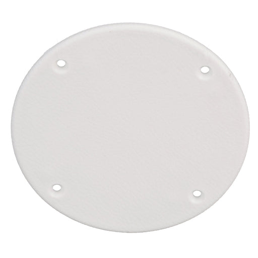Seachoice 39601 Mounted Boat Plate Cover, Arctic White Finish, Up to 4 in.