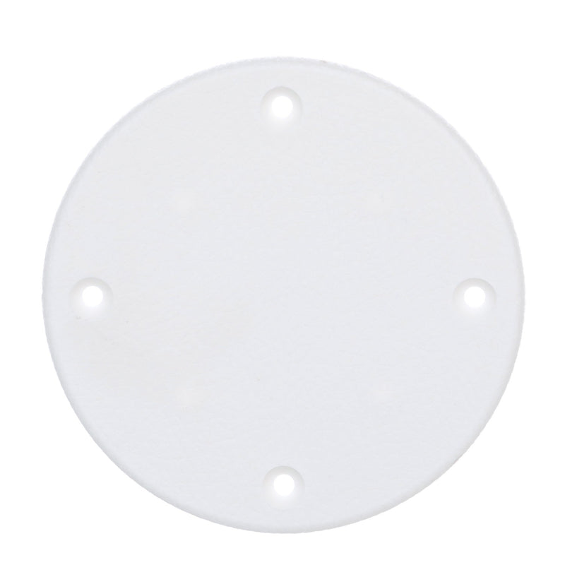 Seachoice 39621 Marine Boat Cover Plate, Arctic White, 4-1/8 in. Outer Diameter
