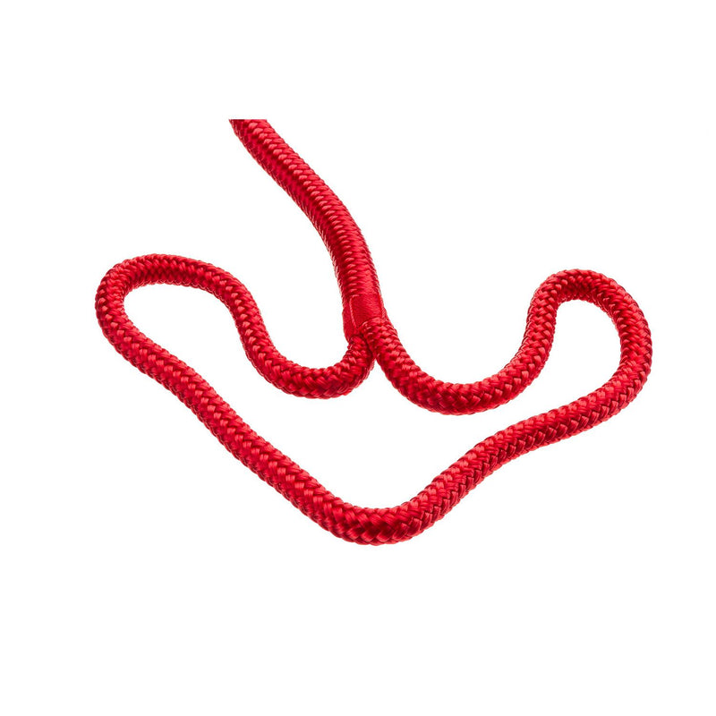 Seachoice Double-Braid Nylon Dock Line w/ Eye Splice, Pre-Shrunk, Heat Stabilized, 3/8 In. X 15 Ft., Red