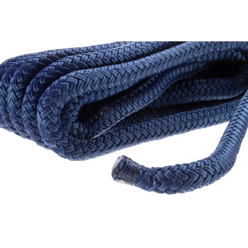 Seachoice Double-Braid Nylon Dock Line w/ Eye Splice, Pre-Shrunk, Heat Stabilized, 1/2 In. X 15 Ft., Navy