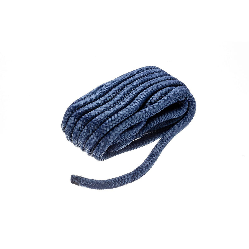 Seachoice 39871 Double-Braid Nylon Dock Line w/ Eye Splice, Pre-Shrunk, Heat Stabilized, 1/2 In. X 25 Ft., Navy Blue