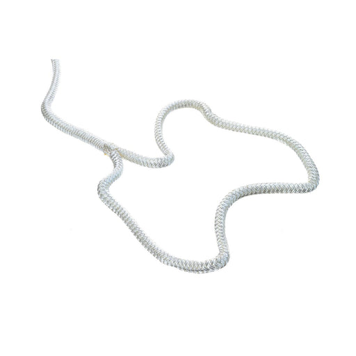 Seachoice Double-Braid Nylon Dock Line w/ Eye Splice, Pre-Shrunk, Heat Stabilized, 3/8 In. X 15 Ft., White
