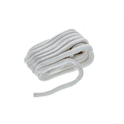 Seachoice Double-Braid Nylon Dock Line w/ Eye Splice, Pre-Shrunk, Heat Stabilized, 1/2 In. X 25 Ft., White