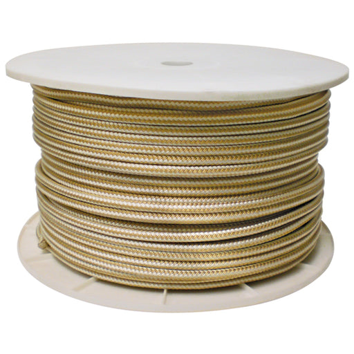Gold/White Double Braid, 5/8" x 600'