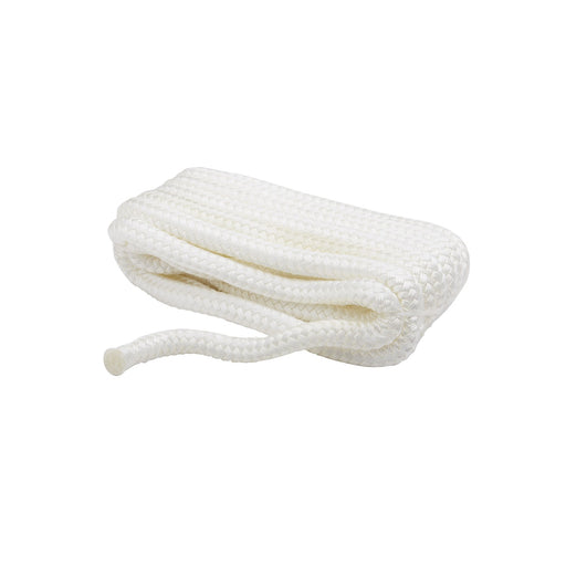 Seachoice Double-Braid Nylon Dock Line w/ Eye Splice, Pre-Shrunk, Heat Stabilized, 5/8 In. X 20 Ft., White