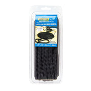 Seachoice Double-Braid Nylon Dock Line w/ Eye Splice, Pre-Shrunk, Heat Stabilized, 3/8 In. X 25 Ft., Black
