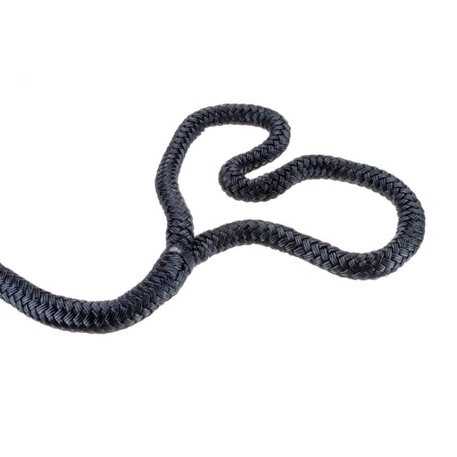 Seachoice Double-Braid Nylon Dock Line w/ Eye Splice, Pre-Shrunk, Heat Stabilized, 5/8 In. X 20 Ft., Black