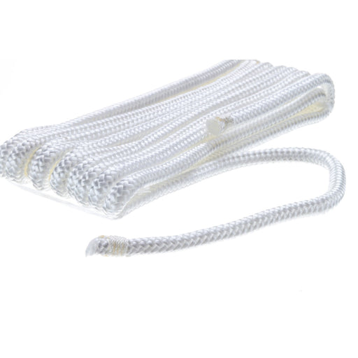 Seachoice Double-Braid Bumper Fender Line, 1/4 in. X 6 Ft., White