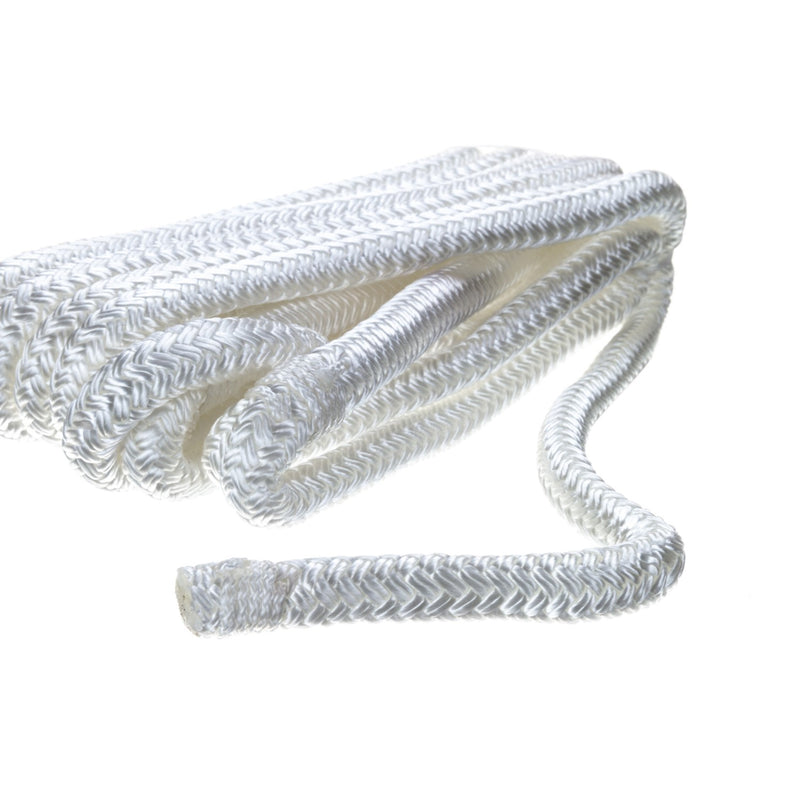 Seachoice Double-Braid Nylon Fender Line, 3/8 In. X 6 Ft., White