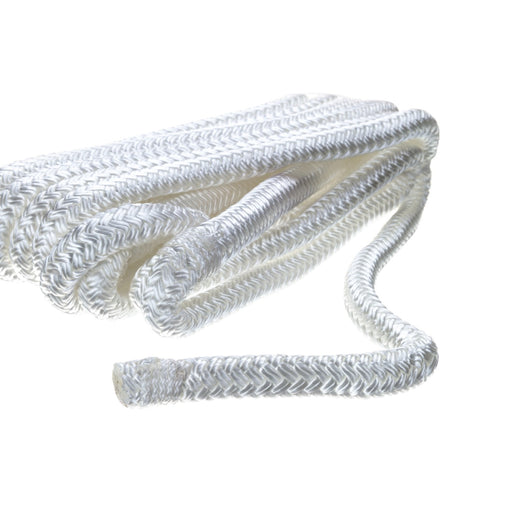 Seachoice Double-Braid Nylon Fender Line, 3/8 In. X 6 Ft., White