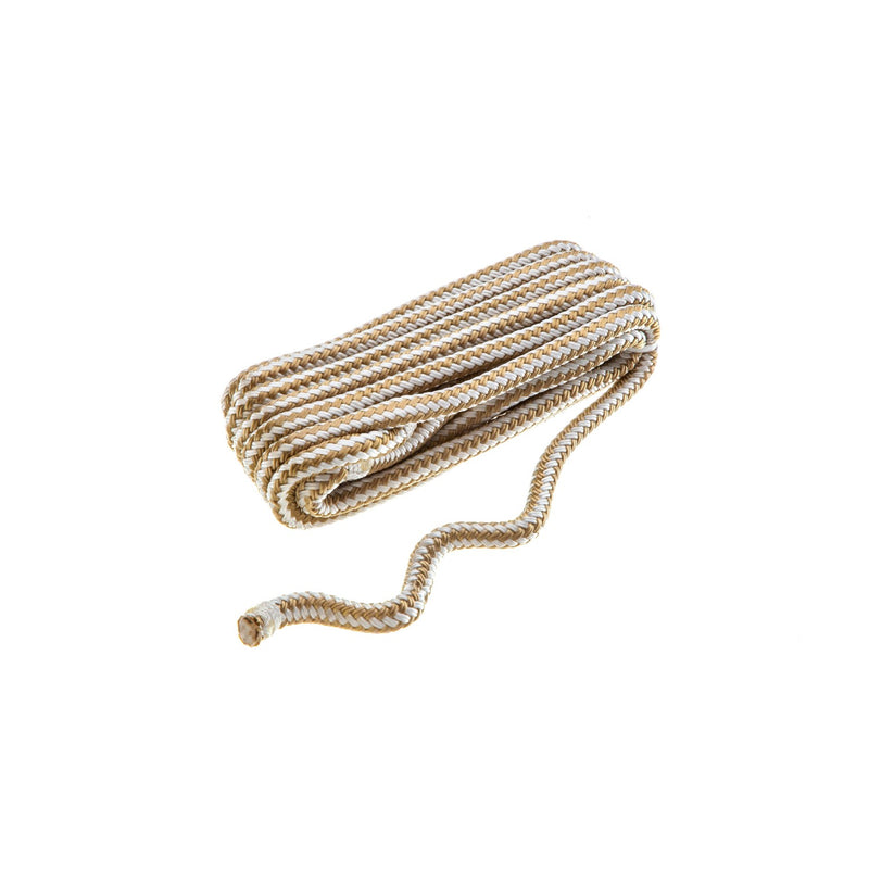 Seachoice Double-Braid Bumper Fender Line, 3/8 in. X 6 Ft., Gold/White