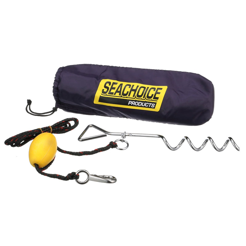 Seachoice PWC Screw Anchor System, 10 Ft. Anchor Line, Float, Clip & Storage Bag
