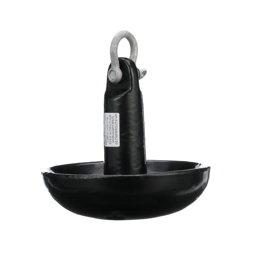 Seachoice Mushroom Anchor, Vinyl Coated Cast Iron, Black, 15 Lbs., Boats Up to 16 Ft. Long