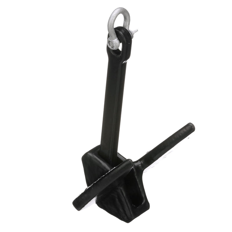 Seachoice Navy Anchor, Vinyl Coated Cast Iron, Black, 10 Lbs.