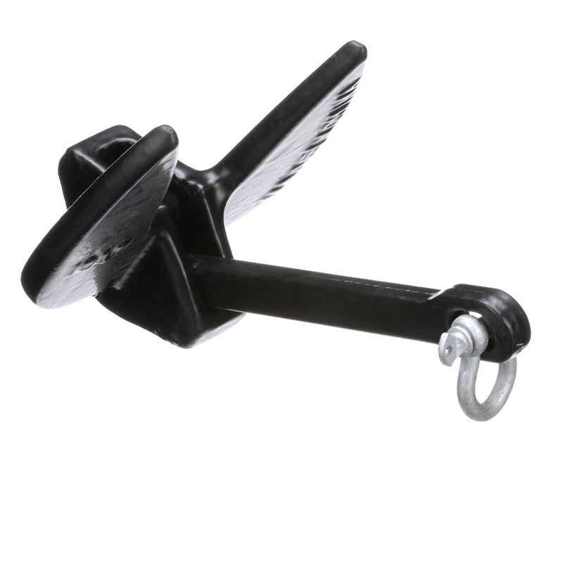 Seachoice Navy Anchor, Vinyl Coated Cast Iron, Black, 15 Lbs.