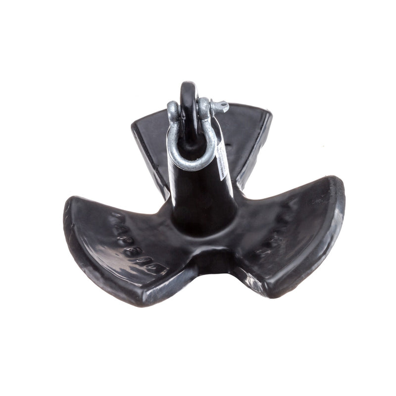Seachoice River Anchor, Black Vinyl Coated Cast Iron, 20 Lbs.