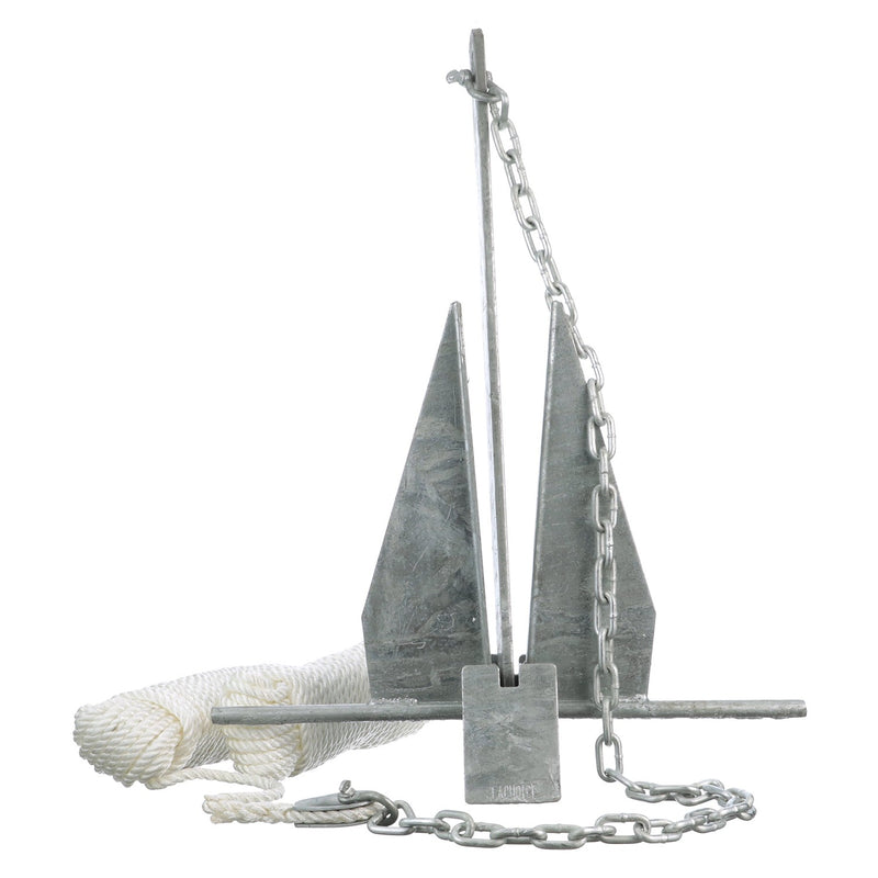 Seachoice Deluxe Anchor Kit, Hot-Dipped Galvanized Steel, Includes Lead Chain, Shackles, 150-Ft. Anchor Line, for Boats 25-30 Ft.