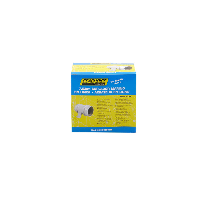 Seachoice In-Line Exhaust Blower, 3 In.