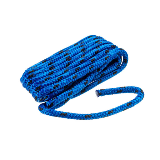 Seachoice 42411 High Quality Dock Rope for Boating - Double-Braid MFP Dock Line, ⅜-Inch x 15 Feet, Blue/Black