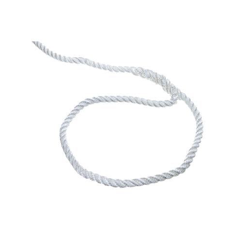 Seachoice High Quality Dock Rope for Boating - 3-Strand Twisted Nylon Dock Line, ⅜-Inch x 25 Feet, White
