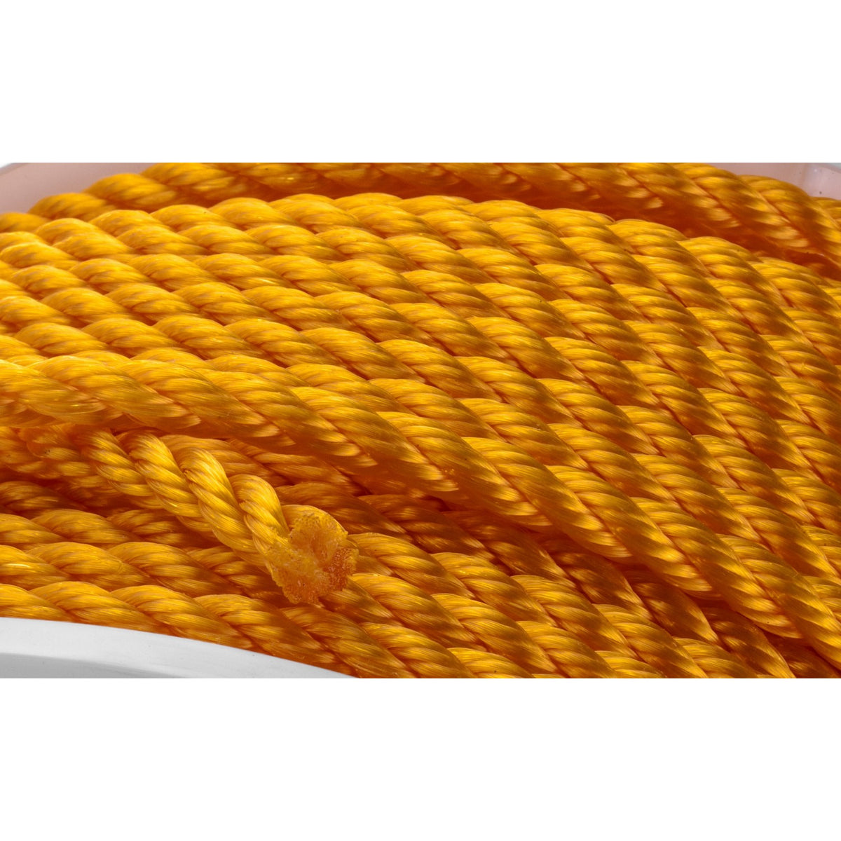 Seachoice Twisted Braid Polypropylene Spool, Yellow, Floats, ⅜ In ...